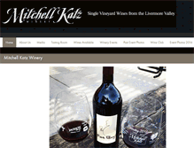 Tablet Screenshot of mitchellkatzwinery.com